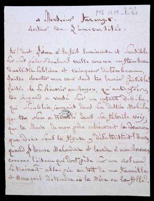 Manuscrit Ms1419-1-bis